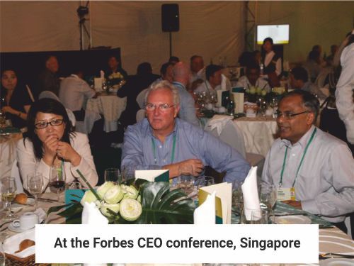 Dr. Shenoy Robinson attending the Forbes Global CEO Conference